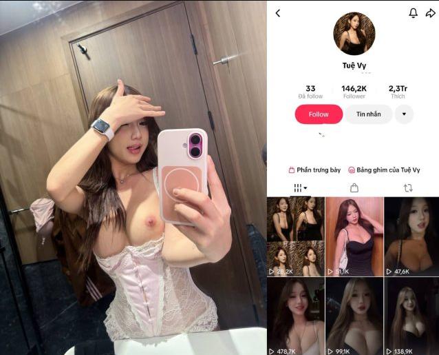 Lộ clip em tiktok Việt Tuệ Vy khen dương vật ngon khi em cưỡi 1 Lo clip em tiktok Viet Tue Vy khen duong vat ngon khi em cuoi